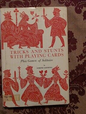 Vintage Tricks and Stunts with Playing Cards by Joseph Leshing  Hardcover